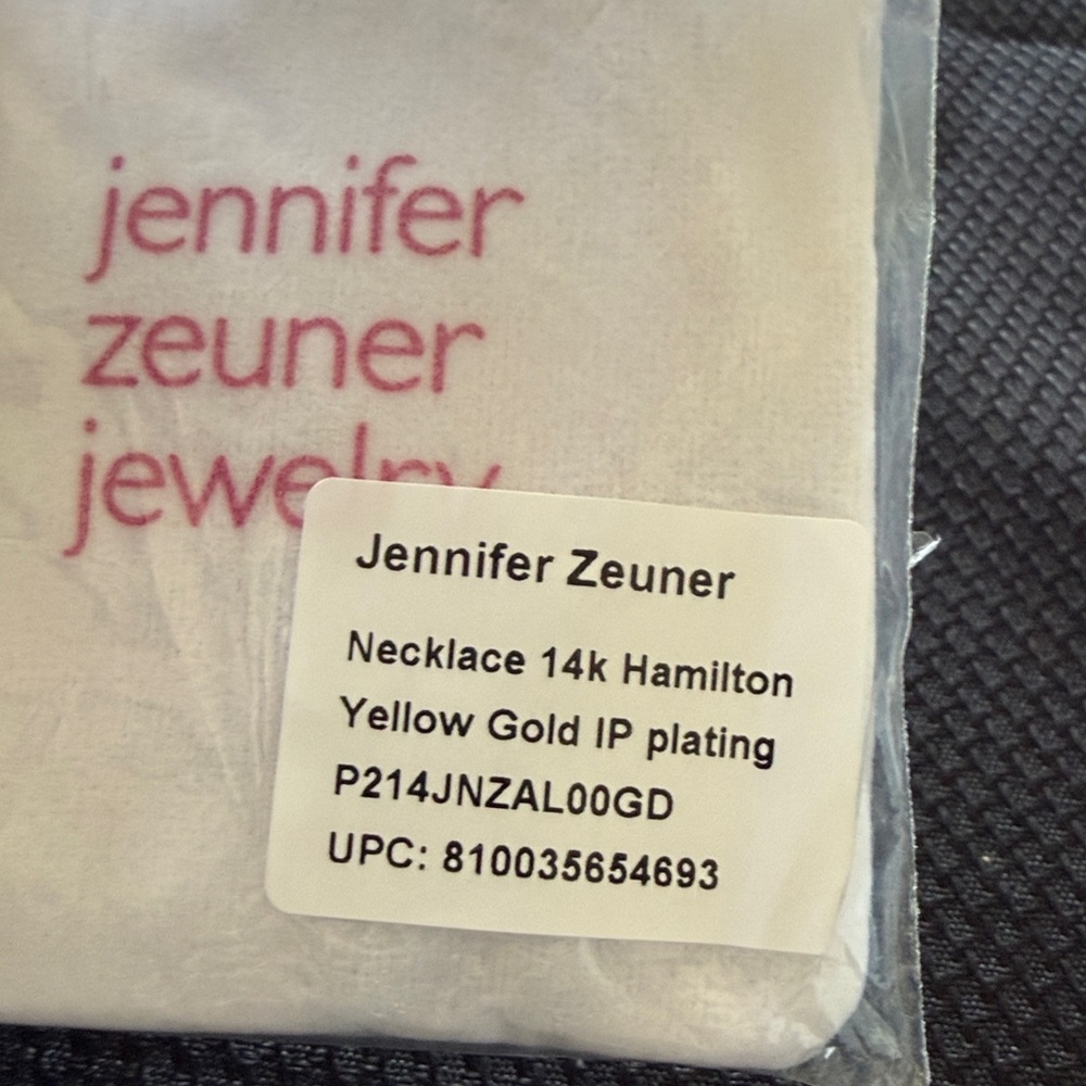 Jennifer Zeuner Karli Gold Necklace with 2-Toned Charm - Picture 8 of 11